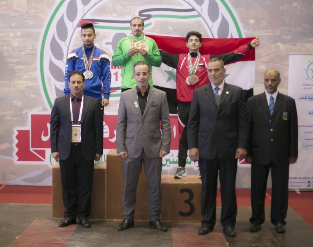 أخضر الاثقال ينتزع 12 ميدالية بعربية الأردن