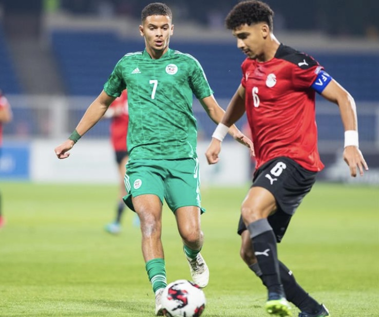 مصر تفوز على الجزائر  بثلاثية  وتلتقي  الأخضر  في نهائي كأس العرب تحت 20 عاماً