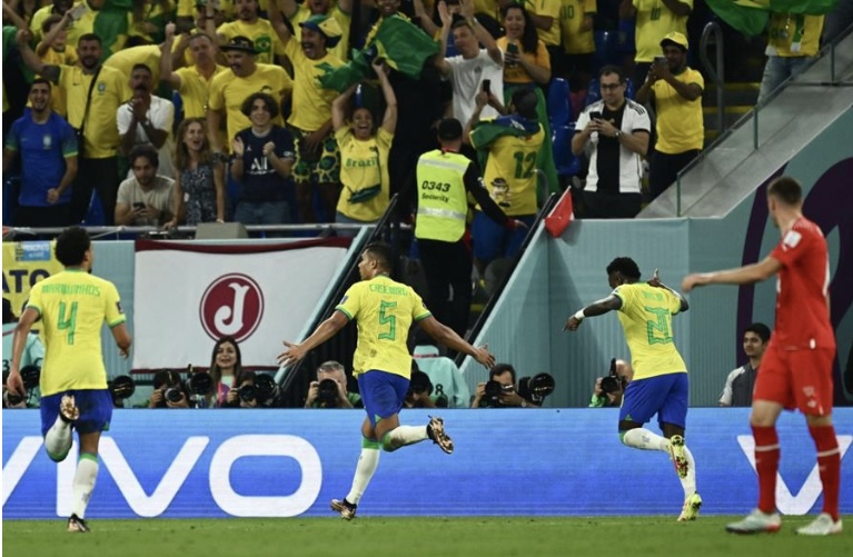 البرازيل تقهر سويسرا بصعوبة وتعبر لثمن نهائي كأس العالم 2022